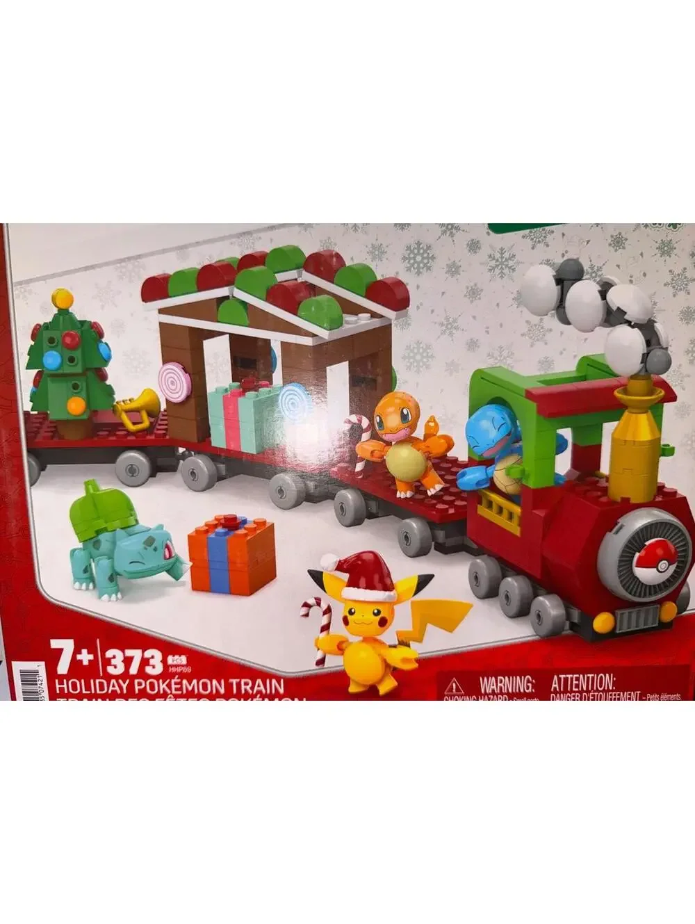 Pokemon MEGA Holiday Train Building Set Pikachu Charmander Bulbasaur Squirtle